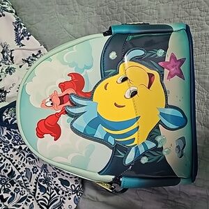 Loungefly sebastian and flounder mini backpack